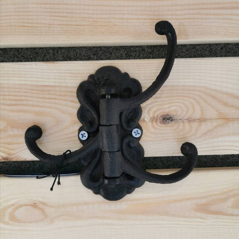 chất lượng Vintage Black Iron Hooks Cast Iron Crafts For Entryway nhà máy sản xuất