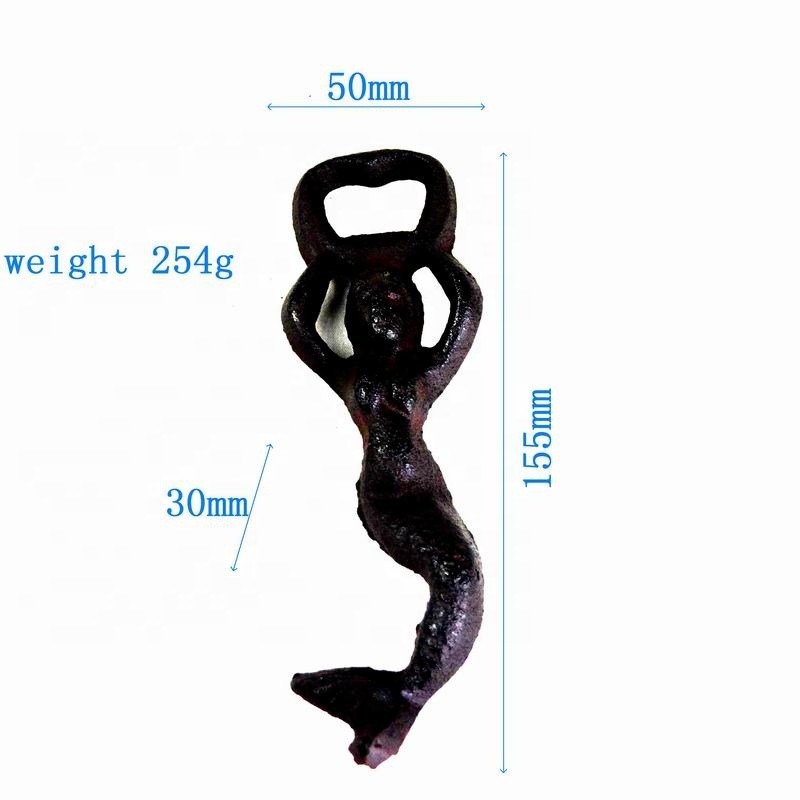 chất lượng Customized Mermaid Cast Iron Wine Bottle Opener For Bar nhà máy sản xuất