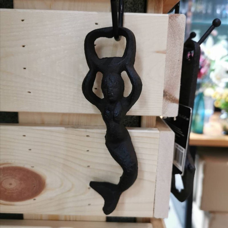 chất lượng Customized Mermaid Cast Iron Wine Bottle Opener For Bar nhà máy sản xuất
