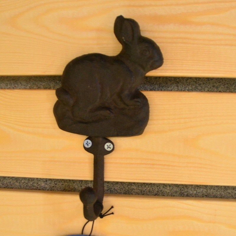chất lượng Antique Cute Rabbit Cast Iron Hat Hooks Cast Iron Crafts nhà máy sản xuất