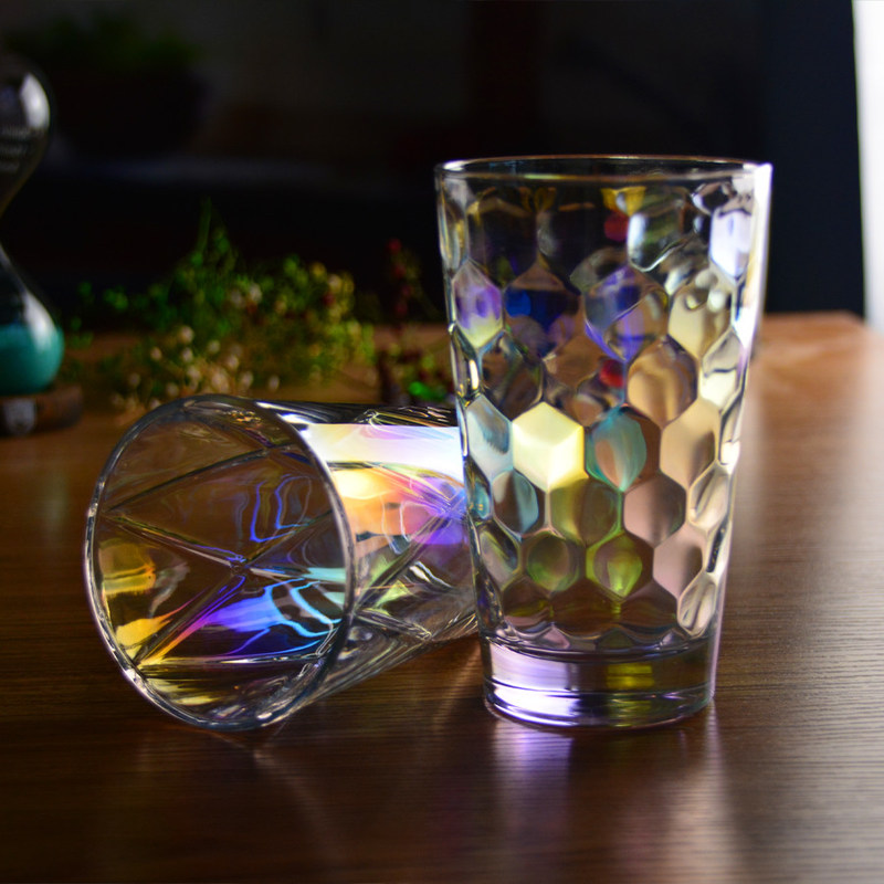 chất lượng Iridescent Honeycomb Tumbler Drinking Glasses For Bar nhà máy sản xuất