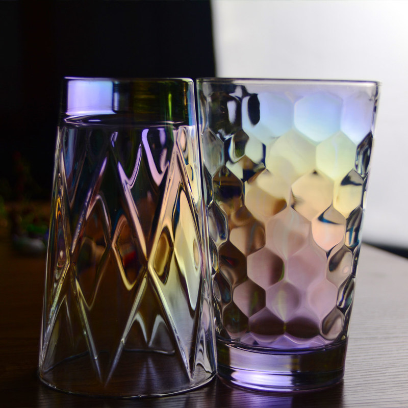 chất lượng Iridescent Honeycomb Tumbler Drinking Glasses For Bar nhà máy sản xuất