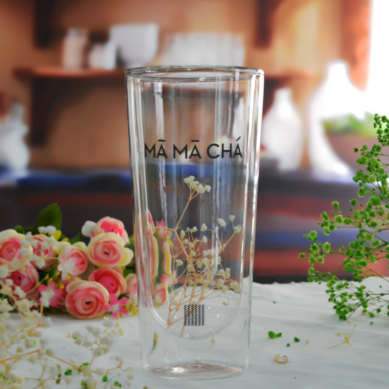 chất lượng Double Wall Heat Resistant Round Tall Tumbler Glass nhà máy sản xuất