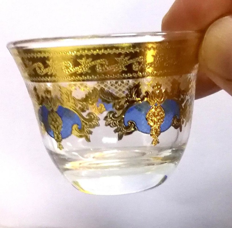 chất lượng High End Luxury Gold Decal Decorated Tumbler Drinking Glasses nhà máy sản xuất