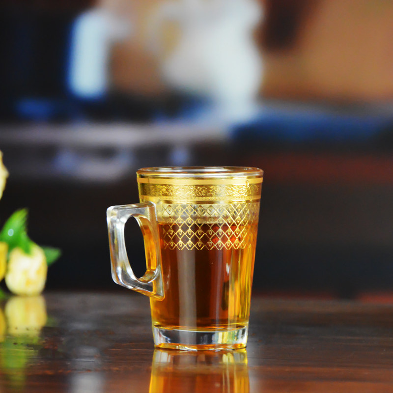 chất lượng Golden Decorated Gold Decal Tumbler Drinking Glasses nhà máy sản xuất