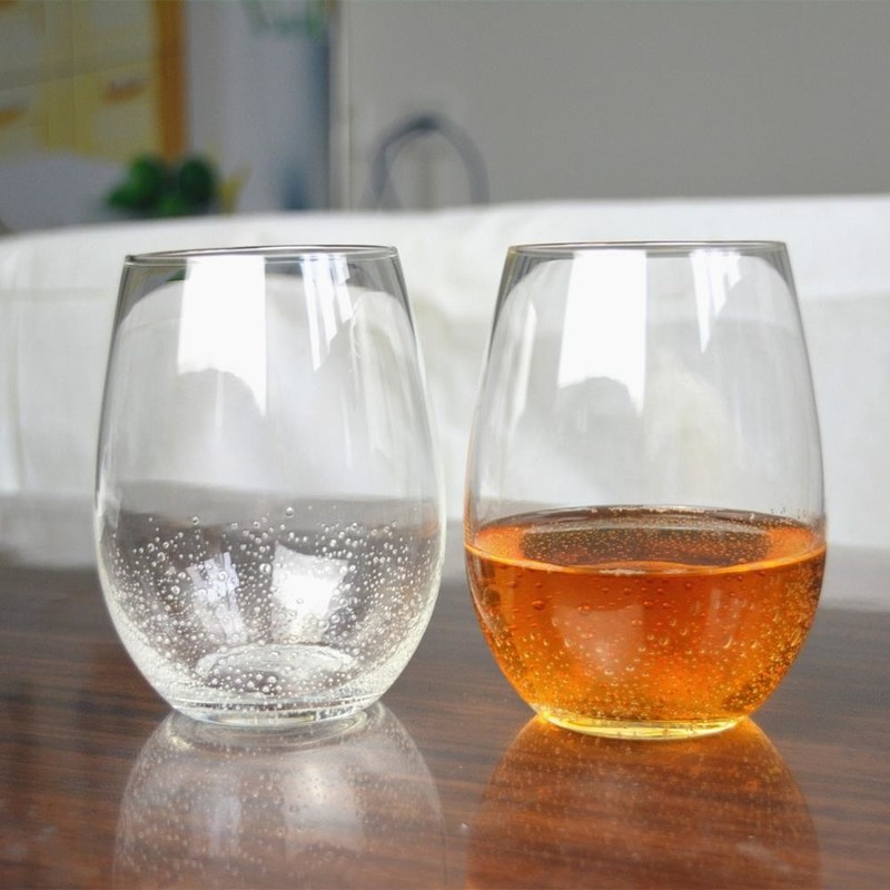 chất lượng 500ml Transparent Stemless Whiskey Tumbler Glasses , Wine Glass Tumbler nhà máy sản xuất