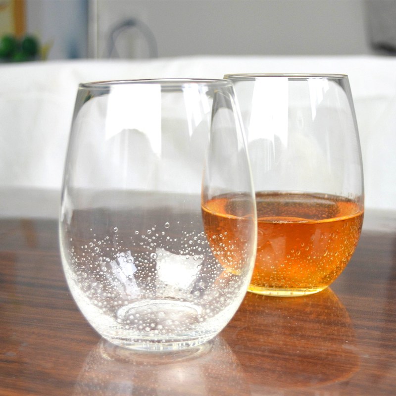 chất lượng 500ml Transparent Stemless Whiskey Tumbler Glasses , Wine Glass Tumbler nhà máy sản xuất