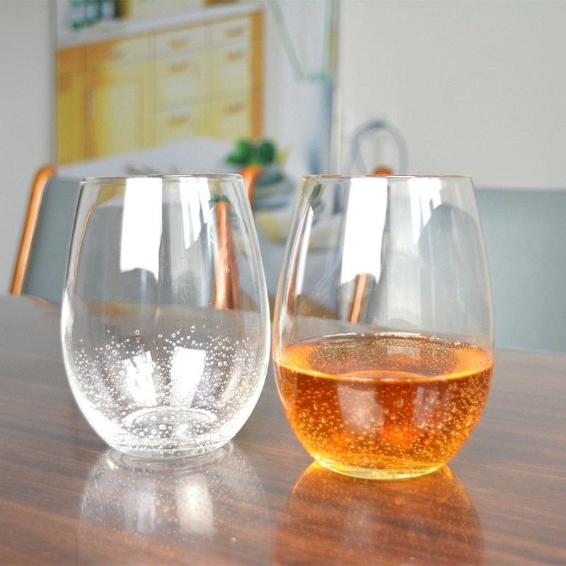 chất lượng 500ml Transparent Stemless Whiskey Tumbler Glasses , Wine Glass Tumbler nhà máy sản xuất