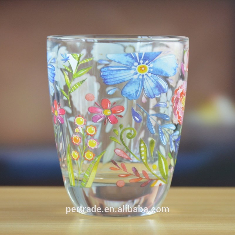 chất lượng Heavy Duty Tumbler Drinking Glasses With Decorated Pattern nhà máy sản xuất