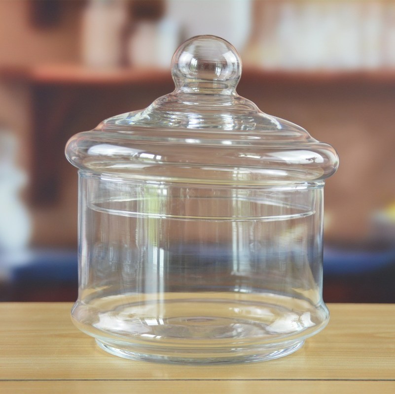 chất lượng Stackable 3 Layers Tower Shaped Glass Storage Jars nhà máy sản xuất