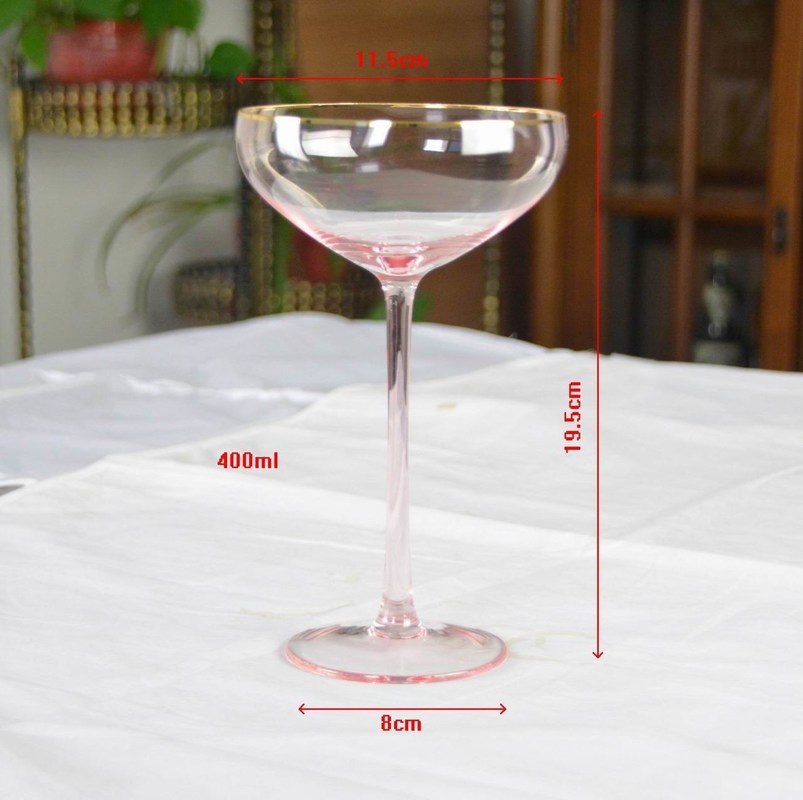 chất lượng Pink Crystal Cocktail Glasses nhà máy sản xuất
