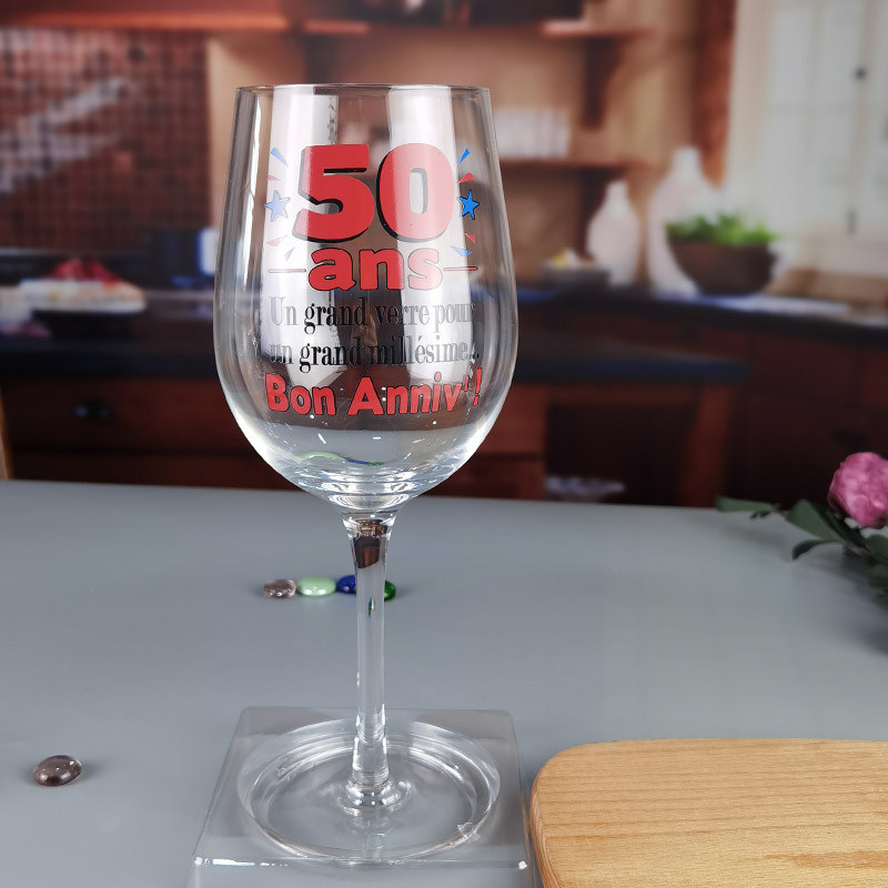 chất lượng Clear 1 Litre Giant Wine Glass With Anniversary Decor nhà máy sản xuất