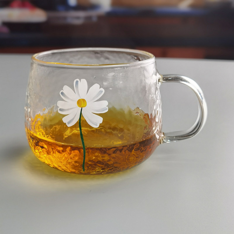 chất lượng Borosilicate Hammered Texture Tumbler Drinking Glasses With Golden Rim nhà máy sản xuất