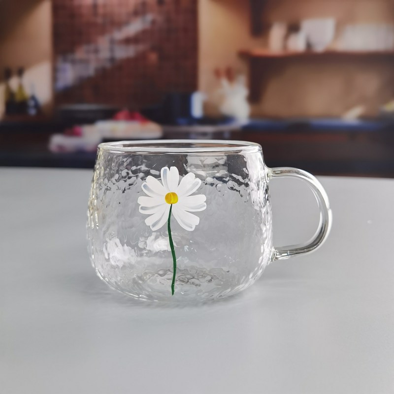 chất lượng Borosilicate Hammered Texture Tumbler Drinking Glasses With Golden Rim nhà máy sản xuất