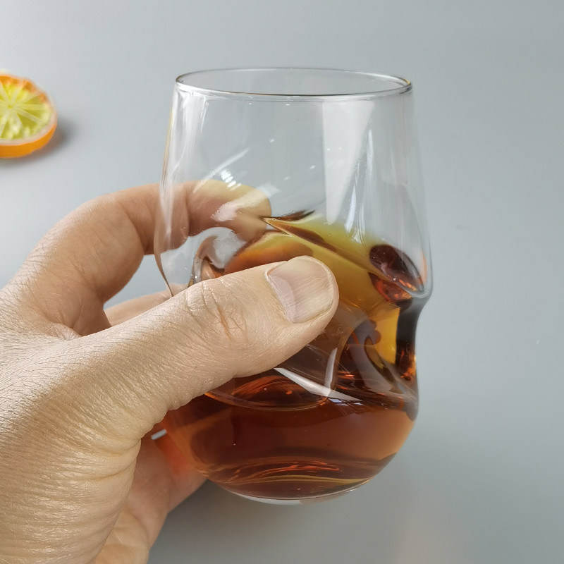 chất lượng Twisted Swirling Crystal Red Wine Glasses 250ml Stemless nhà máy sản xuất