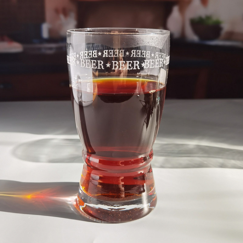 chất lượng Creative Big Mouth Pub Craft Beer Glasses With Circle Logo Decoration nhà máy sản xuất