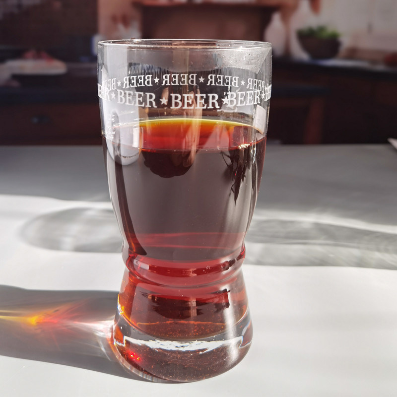 chất lượng Creative Big Mouth Pub Craft Beer Glasses With Circle Logo Decoration nhà máy sản xuất