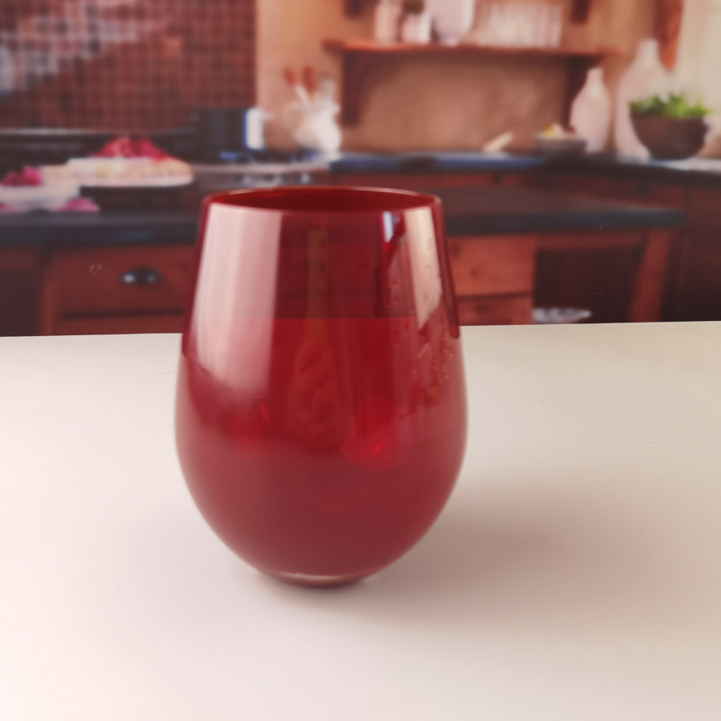 chất lượng Lead Free Stemless Crystal Wine Glass Handblown 550ml nhà máy sản xuất