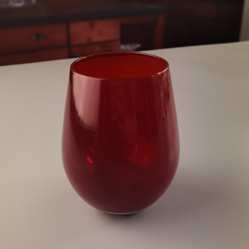 chất lượng Lead Free Stemless Crystal Wine Glass Handblown 550ml nhà máy sản xuất