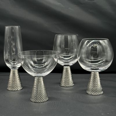 chất lượng Electroplate Diamond Base Wine Glass Set nhà máy sản xuất