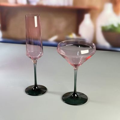 chất lượng Hand-blow Color Gradient Wine Glass Set High Quality Crystal Wine Glass For Gift For Weeding nhà máy sản xuất