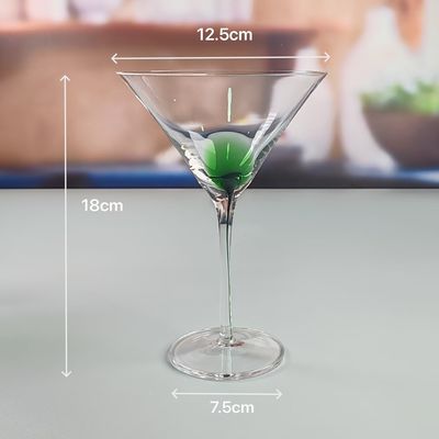 chất lượng 530ml khối lượng tùy chỉnh tay thổi rõ ràng rượu vang đỏ ly Martini ly thích hợp cho bữa tiệc bền dáng mẫu trong vòng 7 ngày nhà máy sản xuất