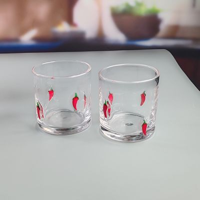 chất lượng 14oz Chili Decorative DOF Glass Heart Shape Water Tumbler Glasses Mexico Rock Glass Cup for Wedding Party Gift nhà máy sản xuất