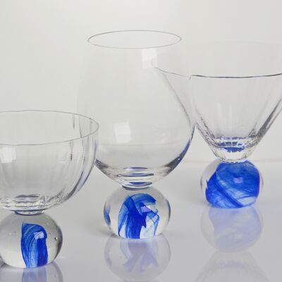 chất lượng Elegant Blue Cloud Crystal Wine Glass Set Ideal For Restaurants Hotels Bars And Catering Services Providing Superior Clarity And Style nhà máy sản xuất