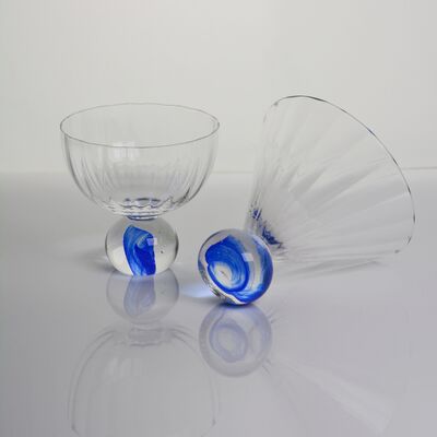 chất lượng Elegant Blue Cloud Crystal Wine Glass Set Ideal For Restaurants Hotels Bars And Catering Services Providing Superior Clarity And Style nhà máy sản xuất