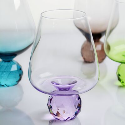 chất lượng Crystal Wine Glass Mouth Blown Hand Blown Glass with Color Gradient and Multiple Size Options Ideal for Parties and Gifts nhà máy sản xuất