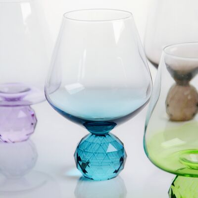chất lượng Crystal Wine Glass Mouth Blown Hand Blown Glass with Color Gradient and Multiple Size Options Ideal for Parties and Gifts nhà máy sản xuất