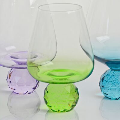 chất lượng Crystal Wine Glass Mouth Blown Hand Blown Glass with Color Gradient and Multiple Size Options Ideal for Parties and Gifts nhà máy sản xuất