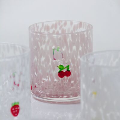 chất lượng Tumbler Drinking Glasses hand crafted with dreamy confetti patterns and fruity designs that bring joy to your table setting nhà máy sản xuất