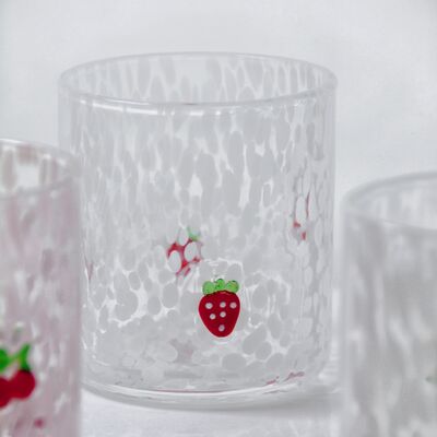 chất lượng Tumbler Drinking Glasses hand crafted with dreamy confetti patterns and fruity designs that bring joy to your table setting nhà máy sản xuất