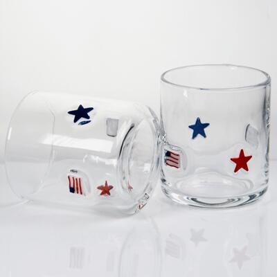 chất lượng Tay thổi thiết kế yêu nước Whiskey Glass với 400ml Capacity - Clear Tumbler cho Whiskey và cocktail nhà máy sản xuất