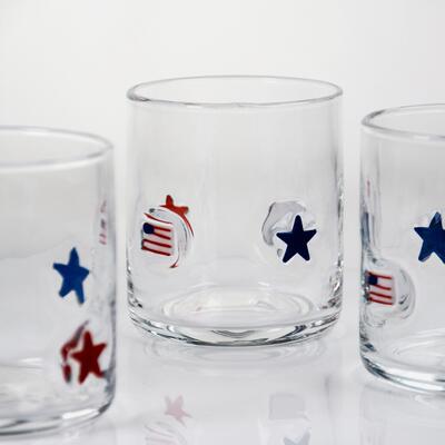 chất lượng Tay thổi thiết kế yêu nước Whiskey Glass với 400ml Capacity - Clear Tumbler cho Whiskey và cocktail nhà máy sản xuất