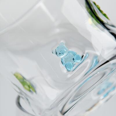 chất lượng Ly Thủy Tinh Gấu Dẻo Thổi Thủ Công, Ly Trong Suốt 400ml Có Hình Gấu Màu Sắc Dễ Thương, Ly Whiskey Nước Ép Vui Nhộn Cho Trẻ Em Người Lớn, Quà Tặng Đồ Uống Dễ Thương nhà máy sản xuất