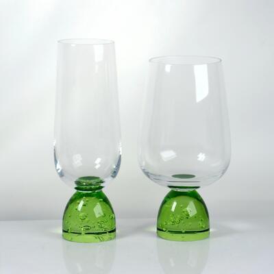 chất lượng Ly Rượu Vang Pha Lê Đế Bong Bóng Thủ Công với Pha Lê Không Chì cho Bữa Ăn Sang Trọng nhà máy sản xuất