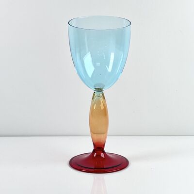 Chất lượng Hand-Blown Gradient Color Borosilicate Wine Glasses, Multi-Color Artistic Stem Goblets for Wine, Cocktail, Home Bar & Party Decor nhà máy