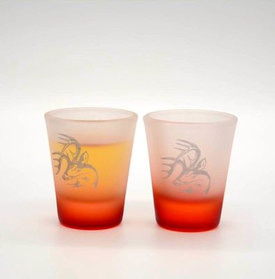 chất lượng 2oz Tinting Color Frozen Matte Unique Shot Glasses nhà máy sản xuất