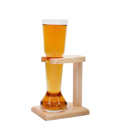 chất lượng Craft Beer Glasses With Wooden Stand nhà máy sản xuất