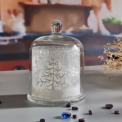 chất lượng Customized Color Glass Cloche Jar with Bell Dome Glass Lid For Candle Wax nhà máy sản xuất