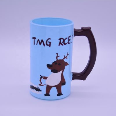 chất lượng Color Decorated Steins Customize Handpainted Glass Beer Mug nhà máy sản xuất