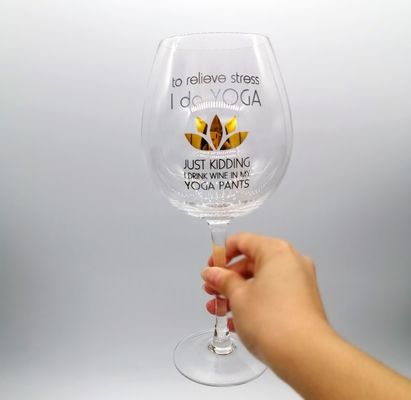 chất lượng Mouthblown Large Size 750ml Stemed Crystal Wine Glasses , Crystal Red Wine Glasses nhà máy sản xuất