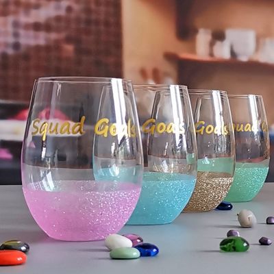 chất lượng LFGB 450ml Wine Glass , Crystal Wine Glass For Anuversery Party nhà máy sản xuất