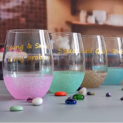 chất lượng LFGB 450ml Wine Glass , Crystal Wine Glass For Anuversery Party nhà máy sản xuất