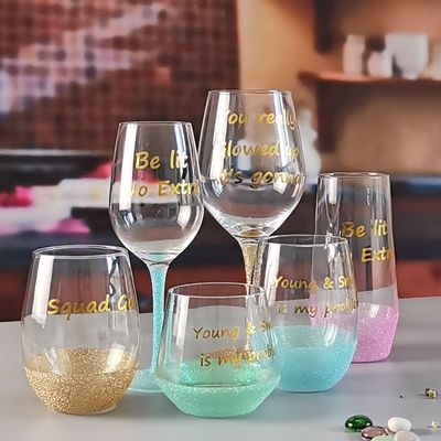 chất lượng LFGB 450ml Wine Glass , Crystal Wine Glass For Anuversery Party nhà máy sản xuất
