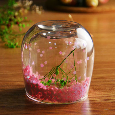 chất lượng Customized Double Wall Glass Coffee Cup Decorative Glitter Tumbler Drinking Glasses nhà máy sản xuất