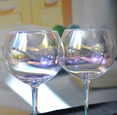 chất lượng Giant Rainbow Color Balloon Shape 23 Oz Crystal Wine Glasses nhà máy sản xuất