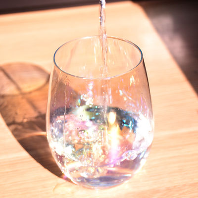 chất lượng Ion Plated Rainbowl 16 Oz Stemless Wine Glass , Antique Crystal Wine Glasses nhà máy sản xuất